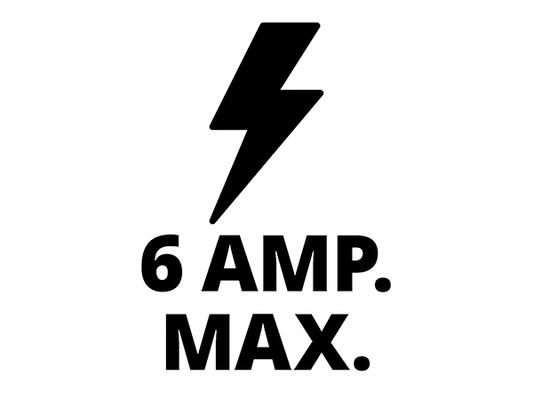 Maxmimal 6 Ampere